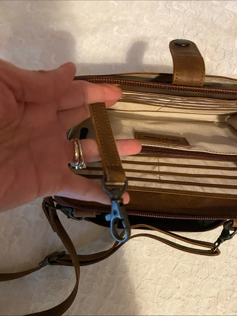 Concealed Carry Millie Leather Crossbody